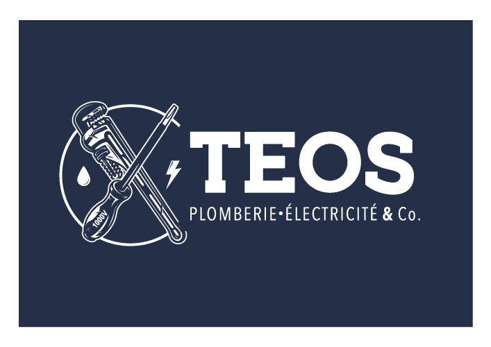Logo bleu TEOS, Plombier aux Essarts-en-Bocage